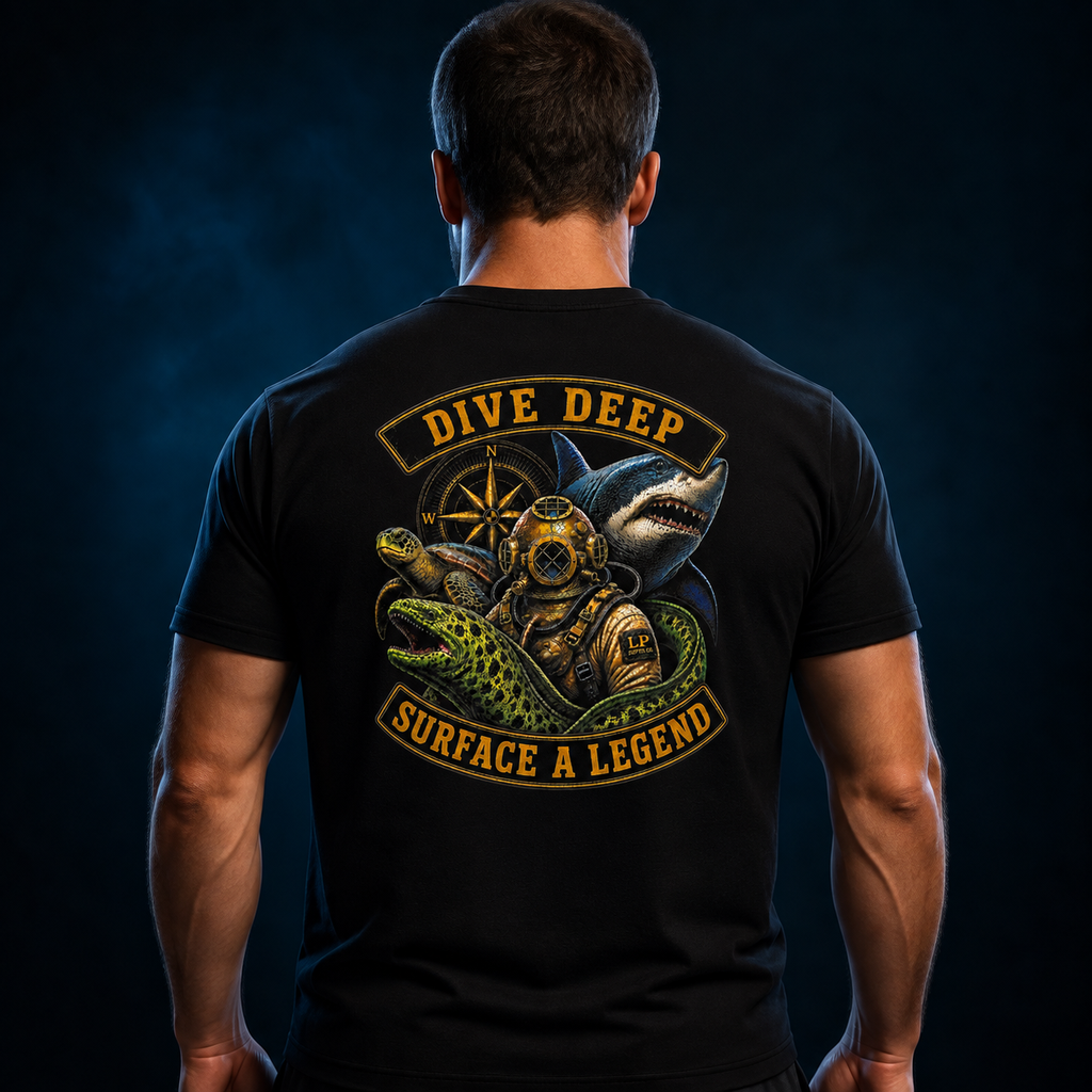Dive Deep / Surface a Legend — Short-Sleeve Tee