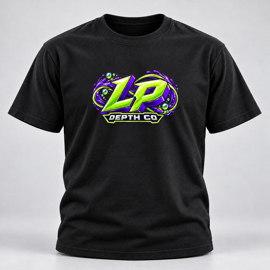 infinity black tee front