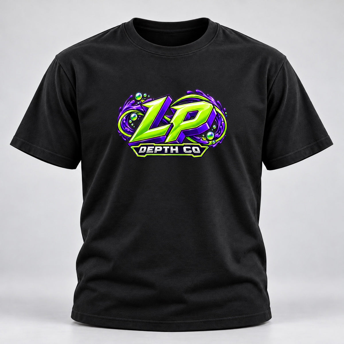 infinity black tee front