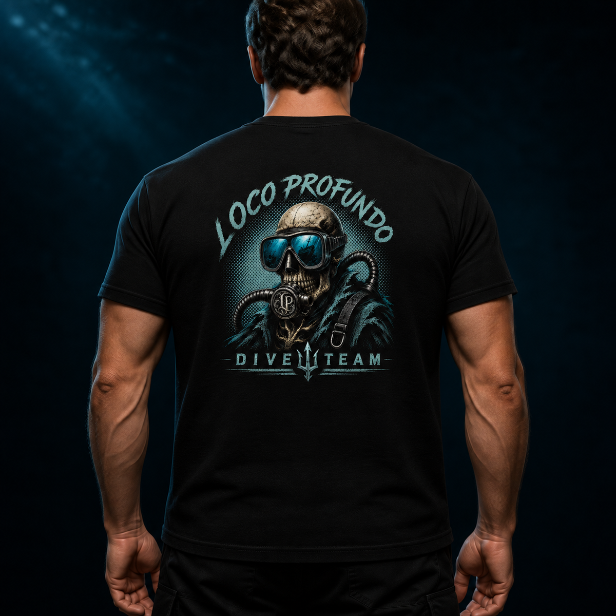 Loco Profundo Dive Team — New Loco Teal — Short-Sleeve Tee