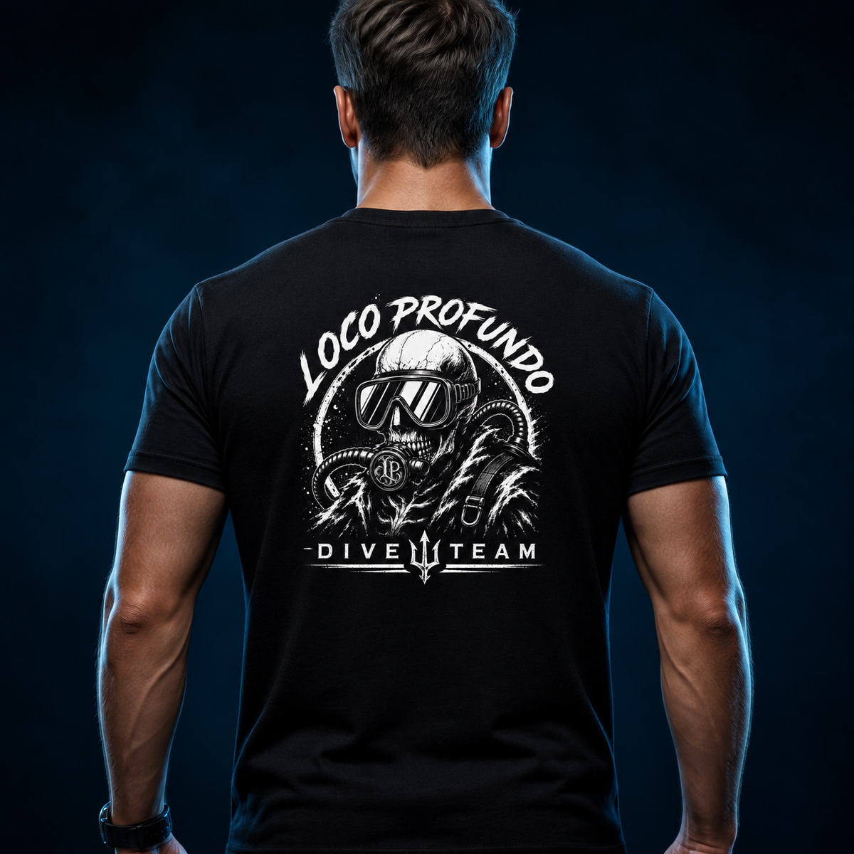 Loco Profundo Dive Team — New Loco White — Short-Sleeve Tee