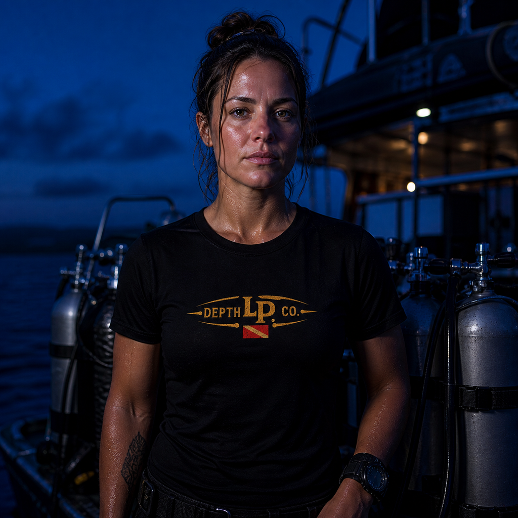 Reaper black tee — second lifestyle view