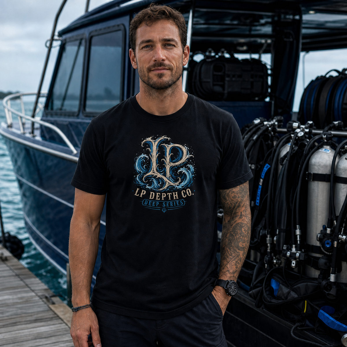 Silence Is Loudest black tee — second lifestyle view